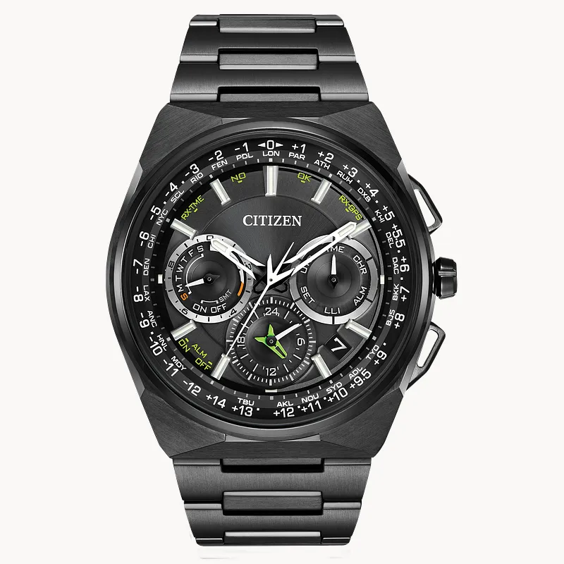 Satellite Wave Black Dial Super Titanium Bracelet CC9005-58E | CITIZEN Satellite Wave Black Dial Super Titanium Bracelet CC9005-58E | CITIZEN